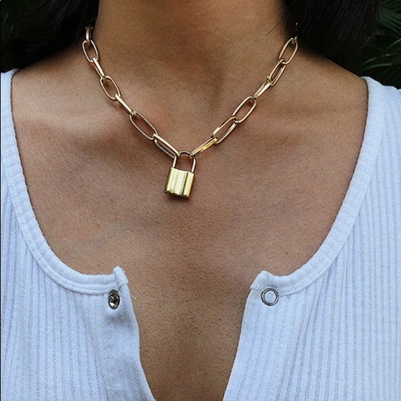 Lock 🔒 Hoop Earrings - Picture 4 of 6